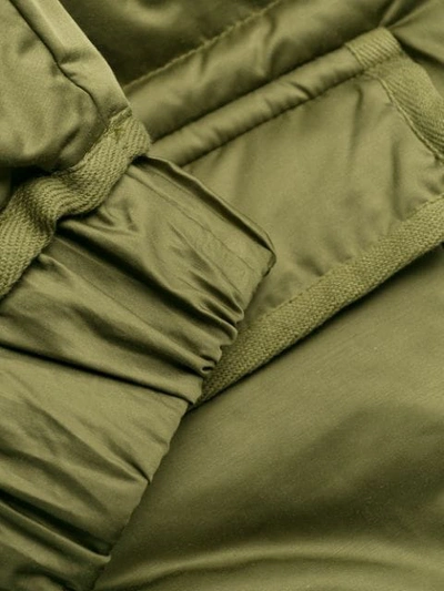 Shop Sandro Padded Hooded Coat In Green