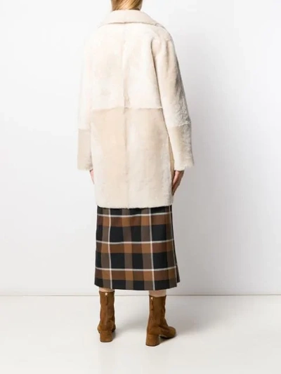 Shop Drome Reversible Double-breasted Coat In Neutrals