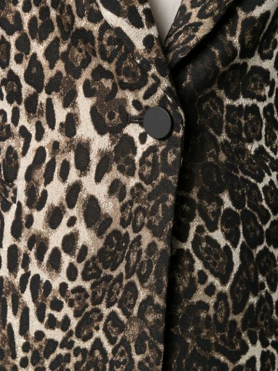 Shop Alice And Olivia Tobby Leopard Blazer In Brown