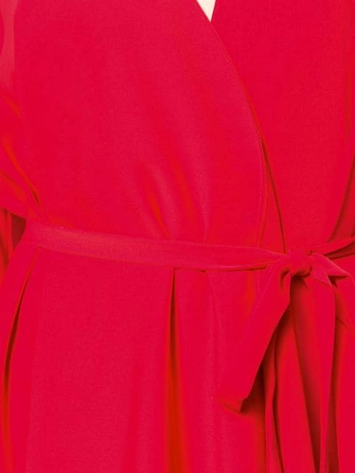 Shop A.w.a.k.e. Mode Draped Midi Dress - Red