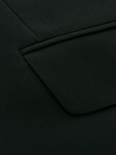 Shop Alexander Mcqueen Lace Panels Single-breasted Blazer In Black