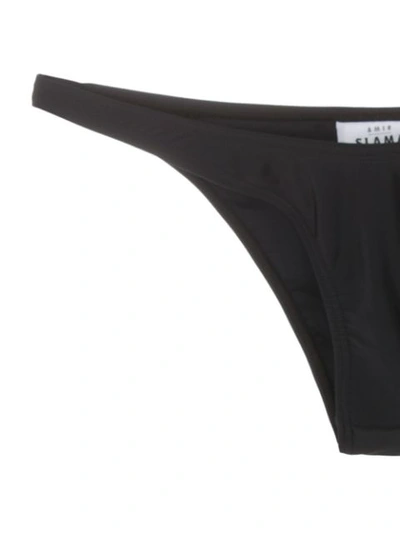 Amir Slama Metallic Embellishment Bikini Set In Black