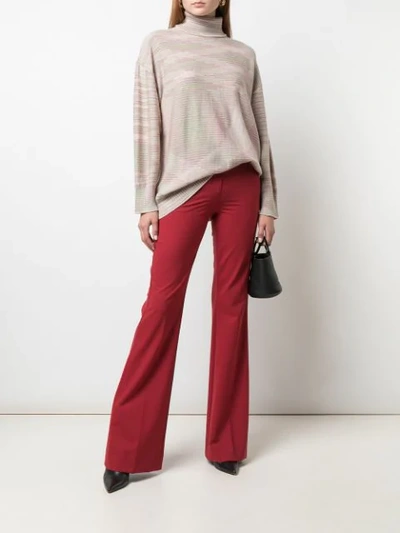 Shop Theory Flared Trousers In Red
