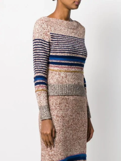 Shop See By Chloé Horizontal Stripe Sweater In Neutrals