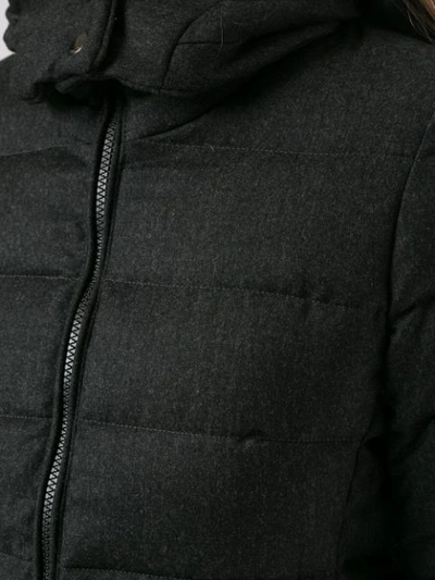 Shop Tatras Hooded Puffer Jacket In Grey
