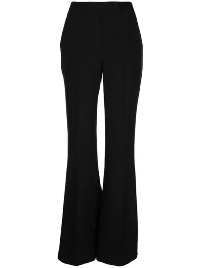 Shop Gabriela Hearst High-rise Flared Trousers In Black