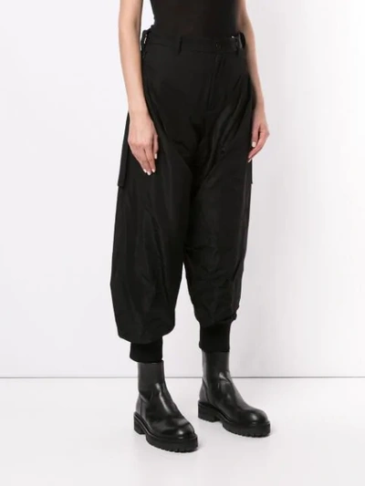 Shop Yohji Yamamoto B/ny Cover Pants In Black