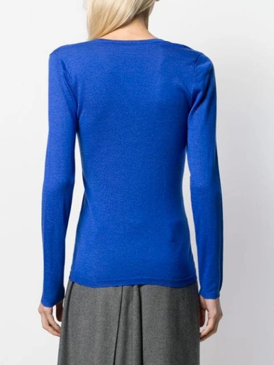 Shop Snobby Sheep Brigitte Slim-fit Jumper In Blue