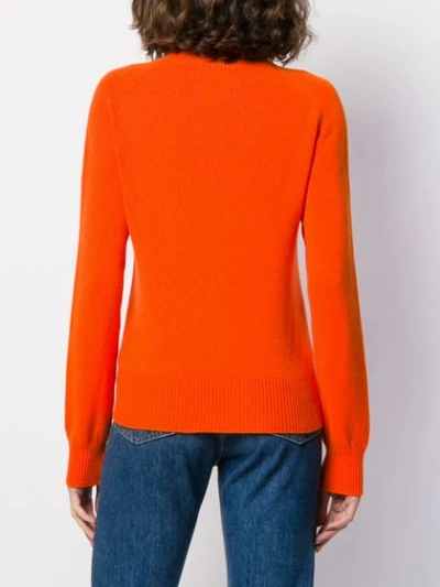 Shop Ymc You Must Create Relaxed-fit Knit Jumper In Orange