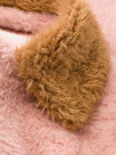 Shop L'autre Chose Faux Fur Coat In U310 Pink