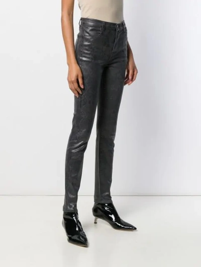 Shop J Brand Maria High-waist Jeans In Grey