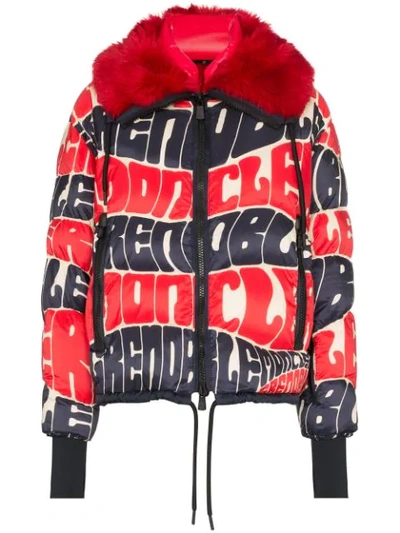 Shop Moncler Puffer Down Jacket In Red