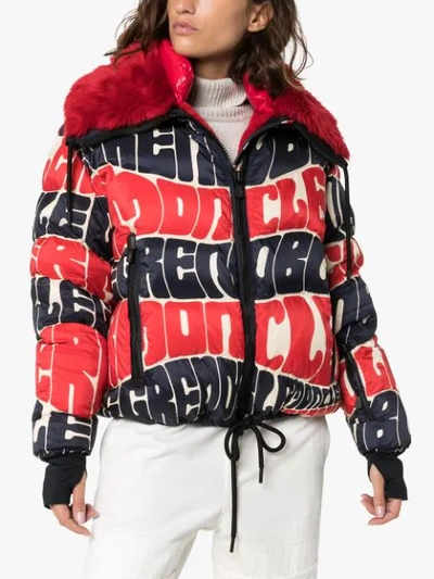 Shop Moncler Puffer Down Jacket In Red