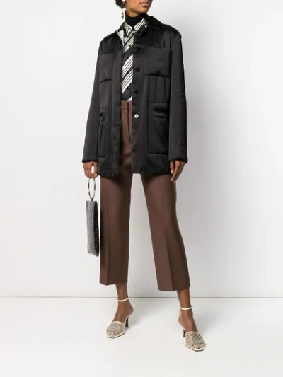 Shop Jil Sander Pockets Shirt Jacket In Black