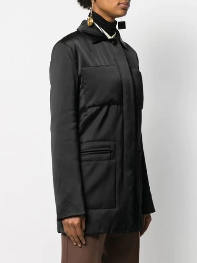 Shop Jil Sander Pockets Shirt Jacket In Black