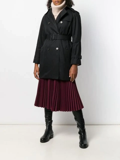 Shop Mackintosh Muie Trench Coat In Black
