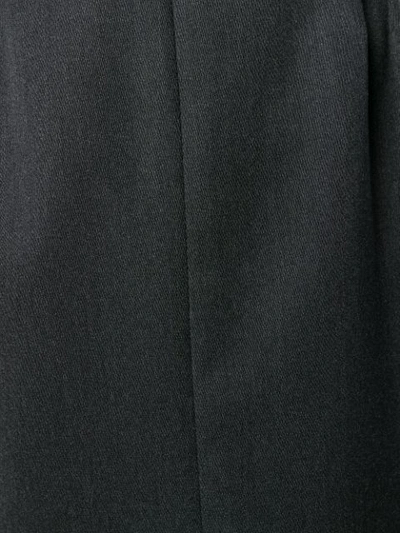 Pre-owned Saint Laurent 1980's Straight Skirt In Grey