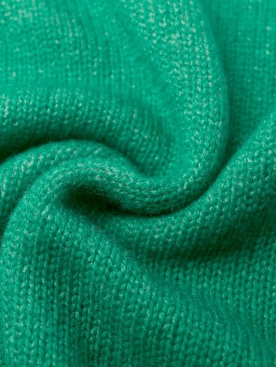 Shop Majestic Relaxed-fit Knit Jumper In Green