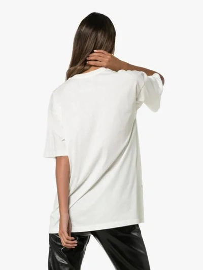 Shop Moschino Teddy T-shirt - White