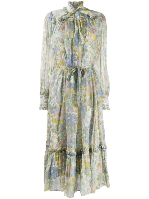 zimmermann floral midi dress