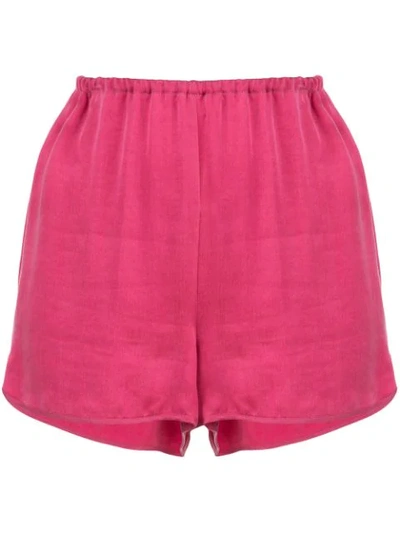 Shop Off-white Lingerie Style Shorts In Pink