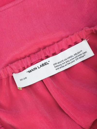 Shop Off-white Lingerie Style Shorts In Pink