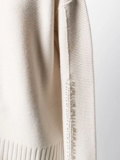 Shop Pierantoniogaspari Safety-pin Detail Jumper In Neutrals