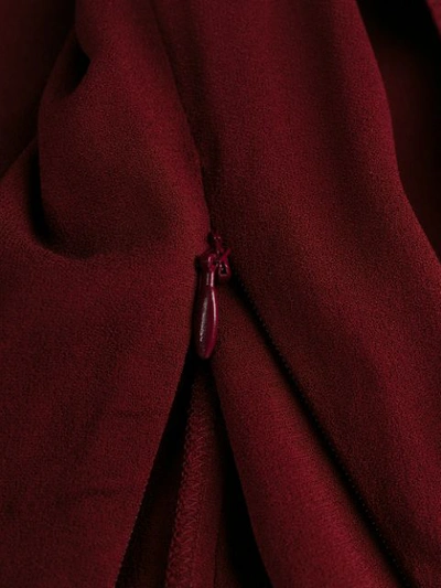 Shop Stella Mccartney Layered Cut-out Midi-dress In Red