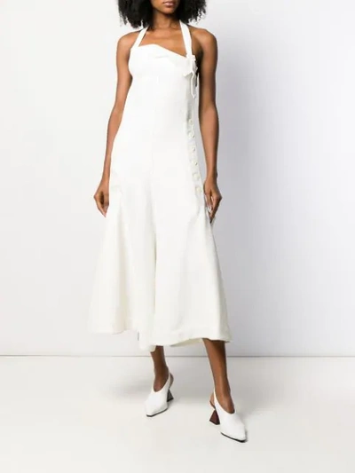 Shop Jacquemus La Robe Tablier Dress In White