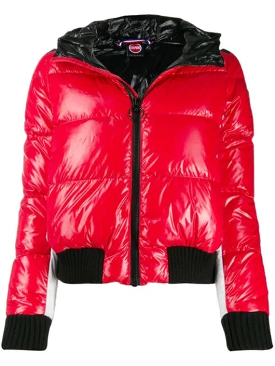 Shop Colmar Fitted Puffer Jacket In Red