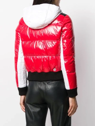 Shop Colmar Fitted Puffer Jacket In Red