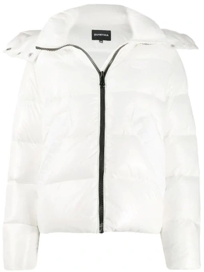 Shop Duvetica Hooded Padded Jacket In White