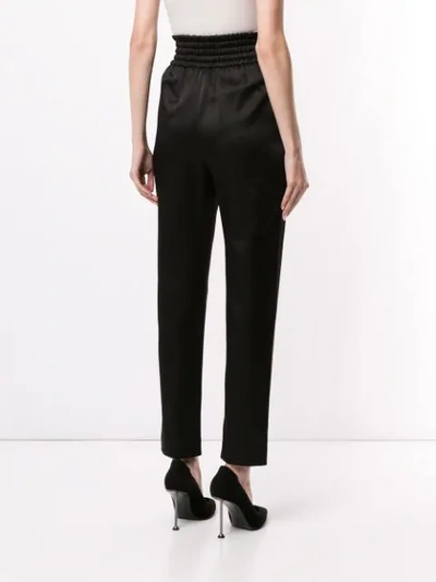 Shop Giambattista Valli High-waist Track Trousers In Black