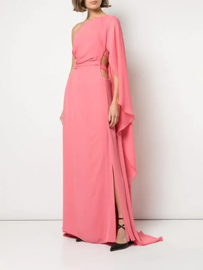 Shop Cult Gaia Cosette Asymmetric Gown In Pink