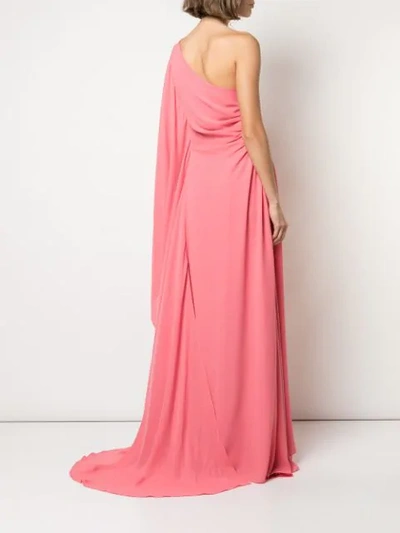 Shop Cult Gaia Cosette Asymmetric Gown In Pink