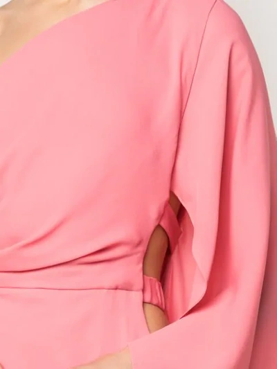 Shop Cult Gaia Cosette Asymmetric Gown In Pink