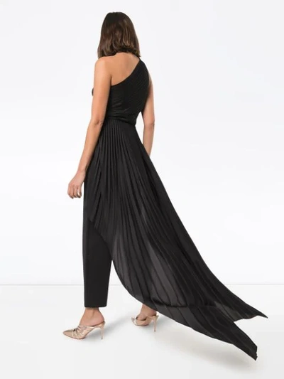 Shop Solace London Winnie Pleated Jumpsuit In Black