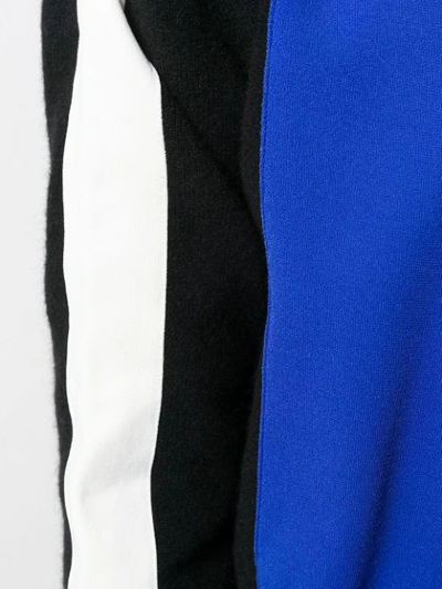 Shop Stella Mccartney Colour Block Zipped Cardigan In Black