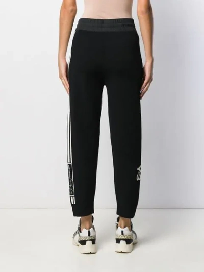 Shop Y-3 Drawstring Track Trousers In Black