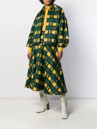 Shop Emilia Wickstead Aw19rtw04086 Green Multi In Green ,yellow