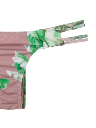 Shop Amir Slama Printed Triangle Bikini Set In Green