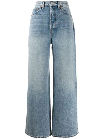 Shop Re/done Weite '60s Extreme' Jeans In Blue