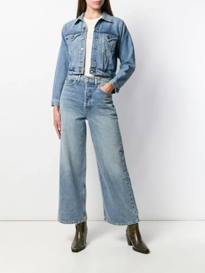 Shop Re/done Weite '60s Extreme' Jeans In Blue