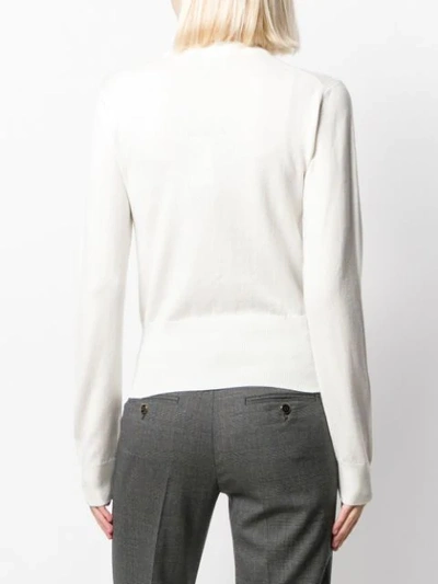 Shop Dolce & Gabbana Fatto A Mano Print Sweater In White
