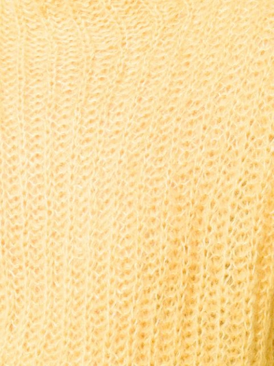 Shop Alysi Chunky Knit Jumper In Yellow