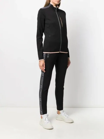 Shop Ea7 Logo-trimmed Tracksuit Set In Black