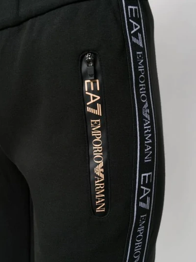 Shop Ea7 Logo-trimmed Tracksuit Set In Black