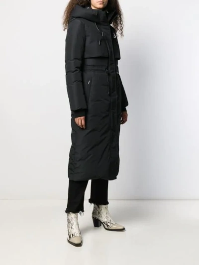 Shop Mackage Leanne Feather Down Coat In Black