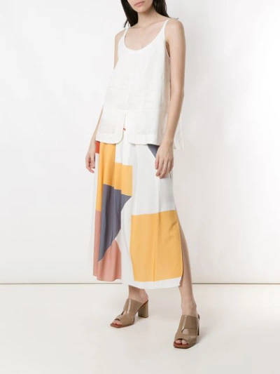 Shop Alcaçuz Mundial Printed Skirt In Multicolour