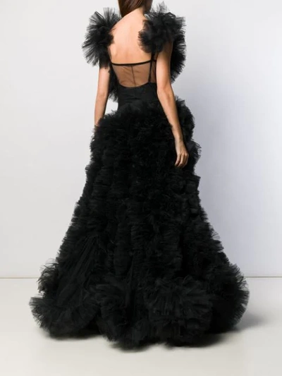 Shop Loulou Cloud Tulle Gown In Black